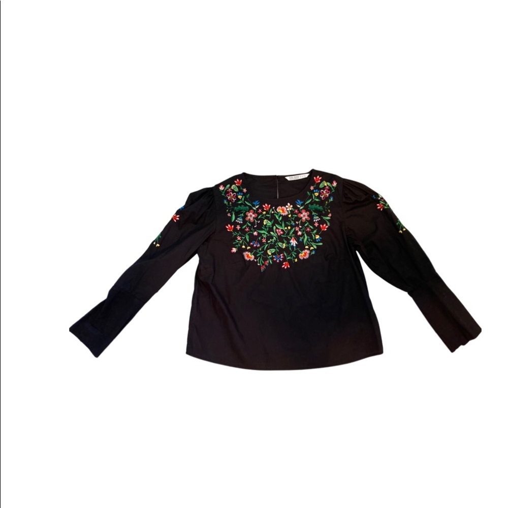 Embroidered floral blouse